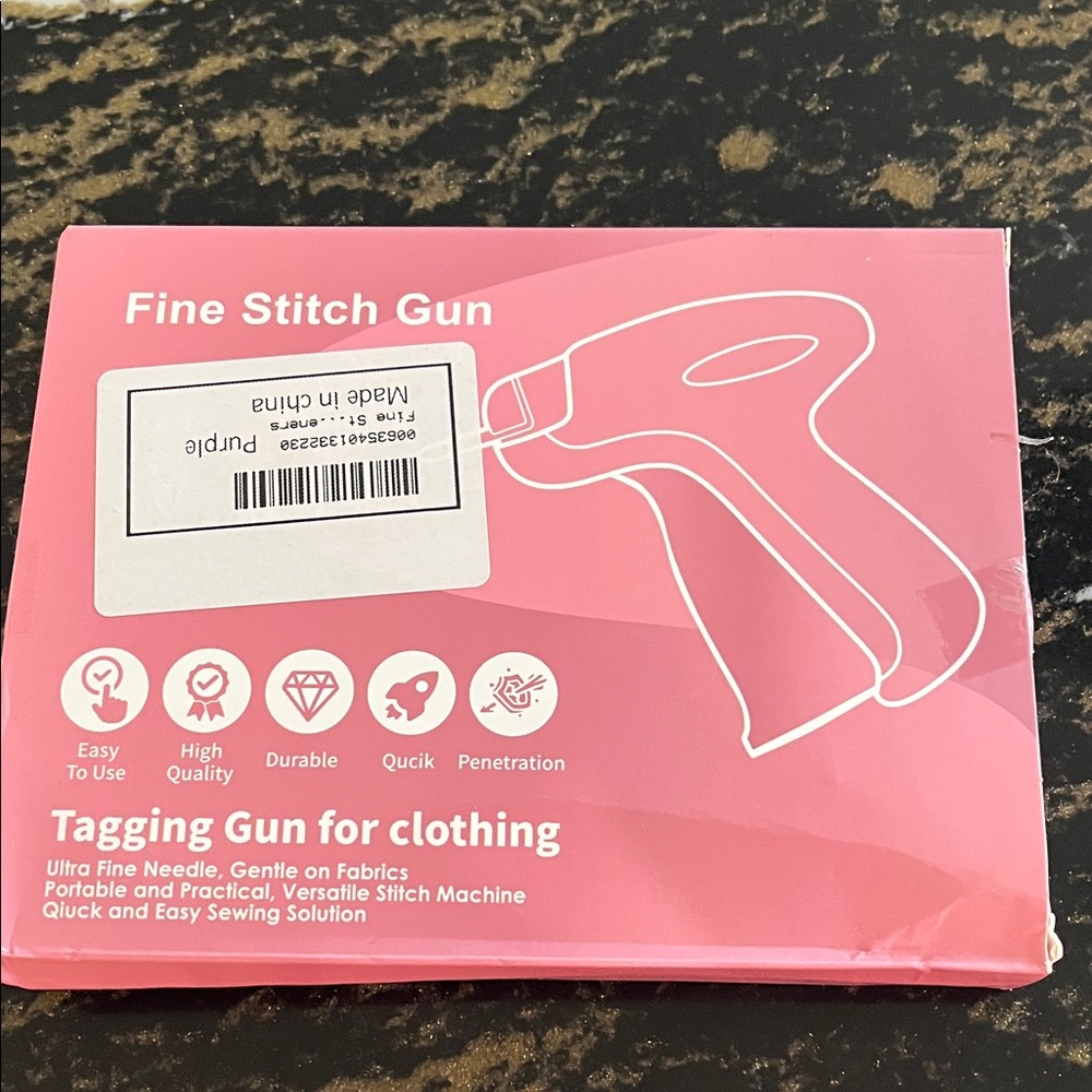 Pink Fine Stitch Gun for Clothing